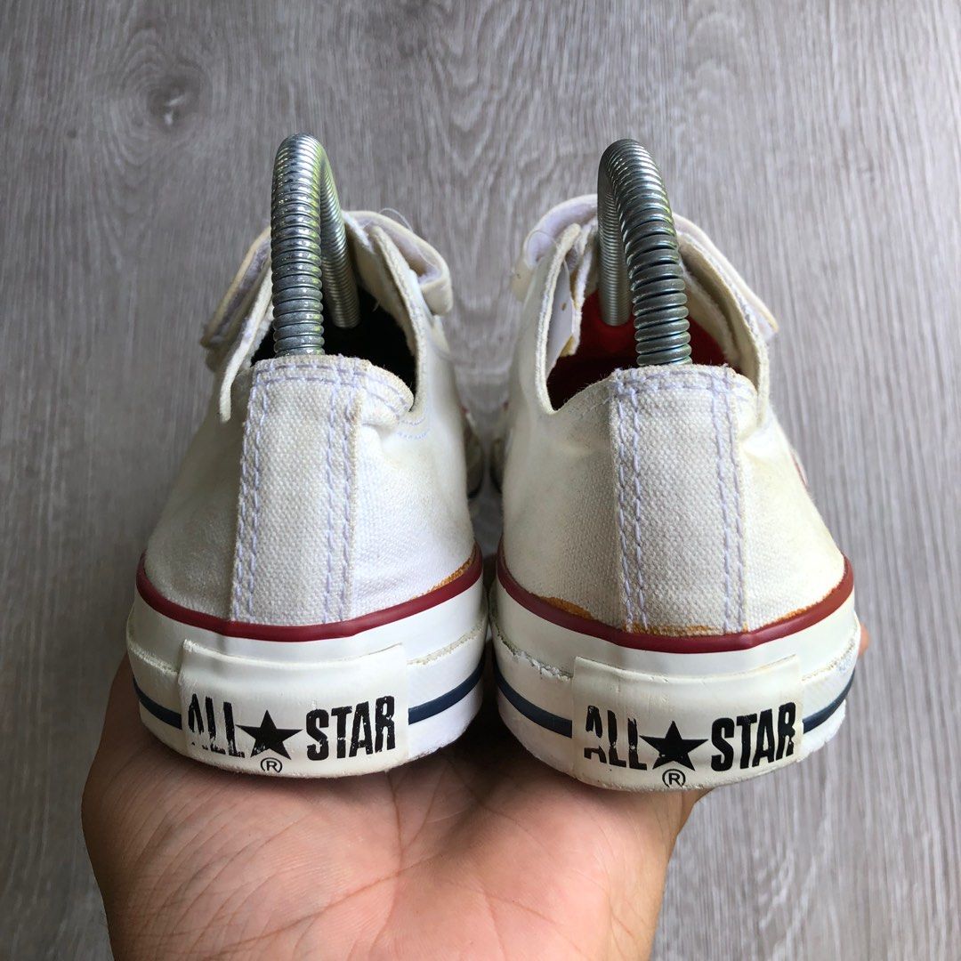 white velcro converse