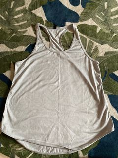 Cotton On Body Sleeve Tank Racer White/Grey Sports