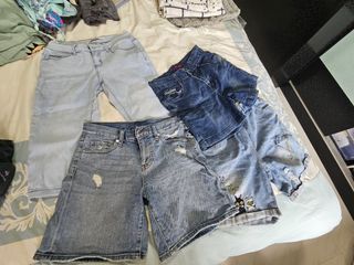 Denim shorts and tights for Teens