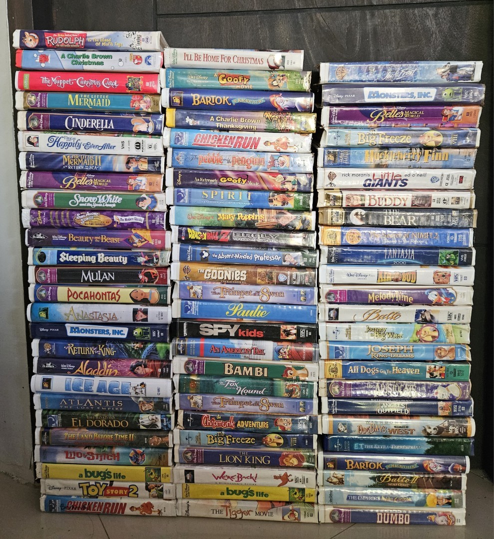 Disney VHS 75 pcs. Bundle, Hobbies & Toys, Music & Media, CDs & DVDs on ...