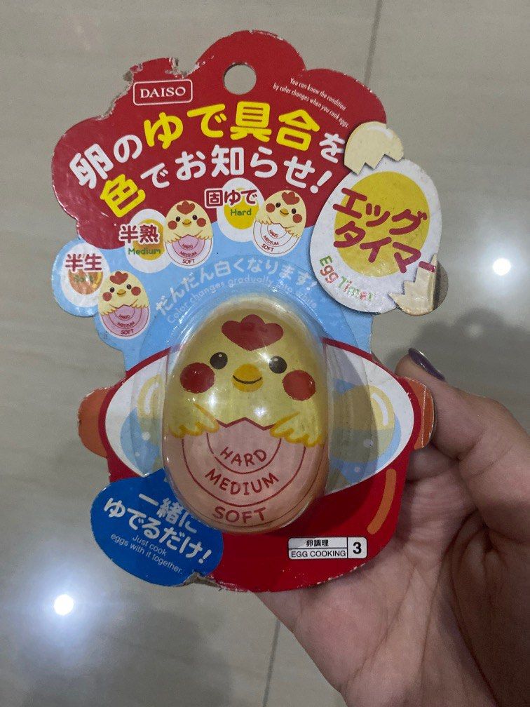 Egg timer pengukur kematangan telur murah jepang daiso on Carousell