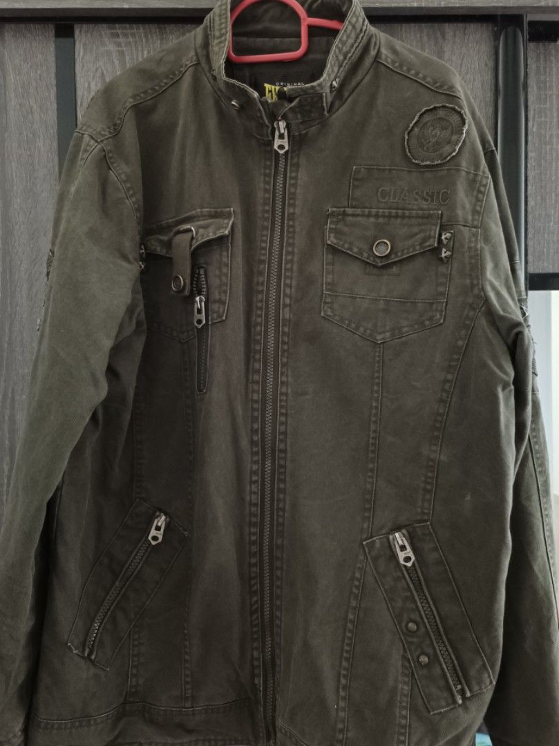 EXHAUST Denim Jacket, Men's Fashion, Coats, Jackets and Outerwear on ...