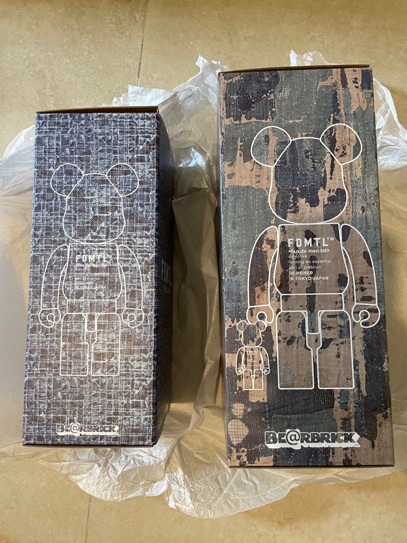 全新未開封FDMTL Bearbrick 400+100% 2022 + 400% BORO, 興趣及遊戲