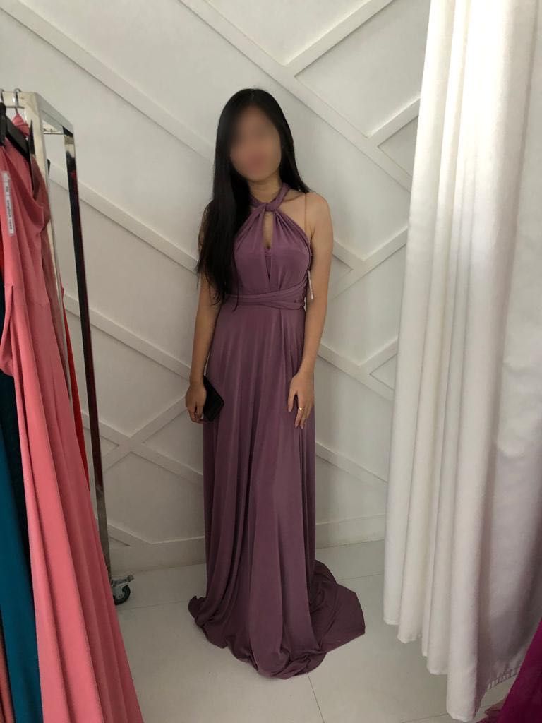 Dark lilac on sale infinity dress
