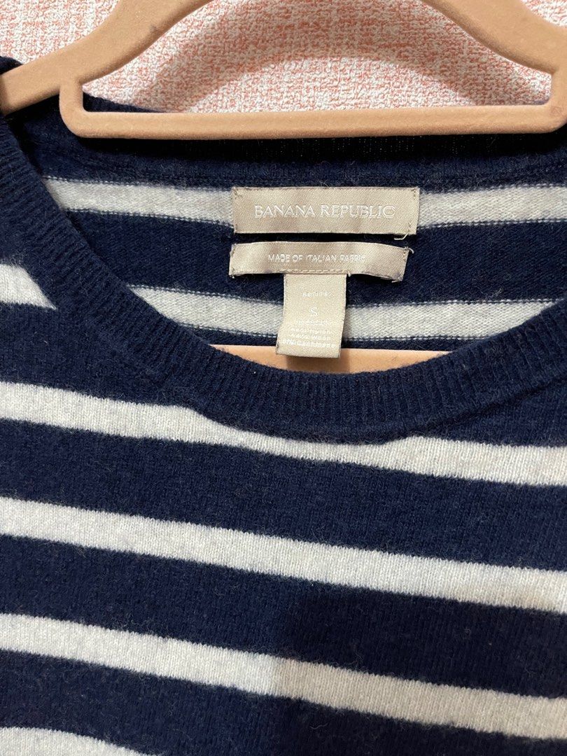 Banana republic blue and white striped dress store