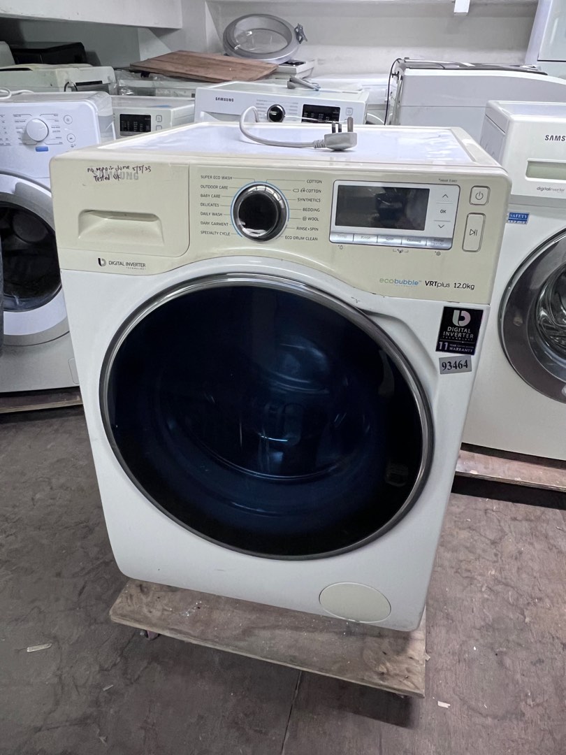 FREE DELIVERY! Samsung 12kg Washer WW12H8420EW (93464), TV & Home