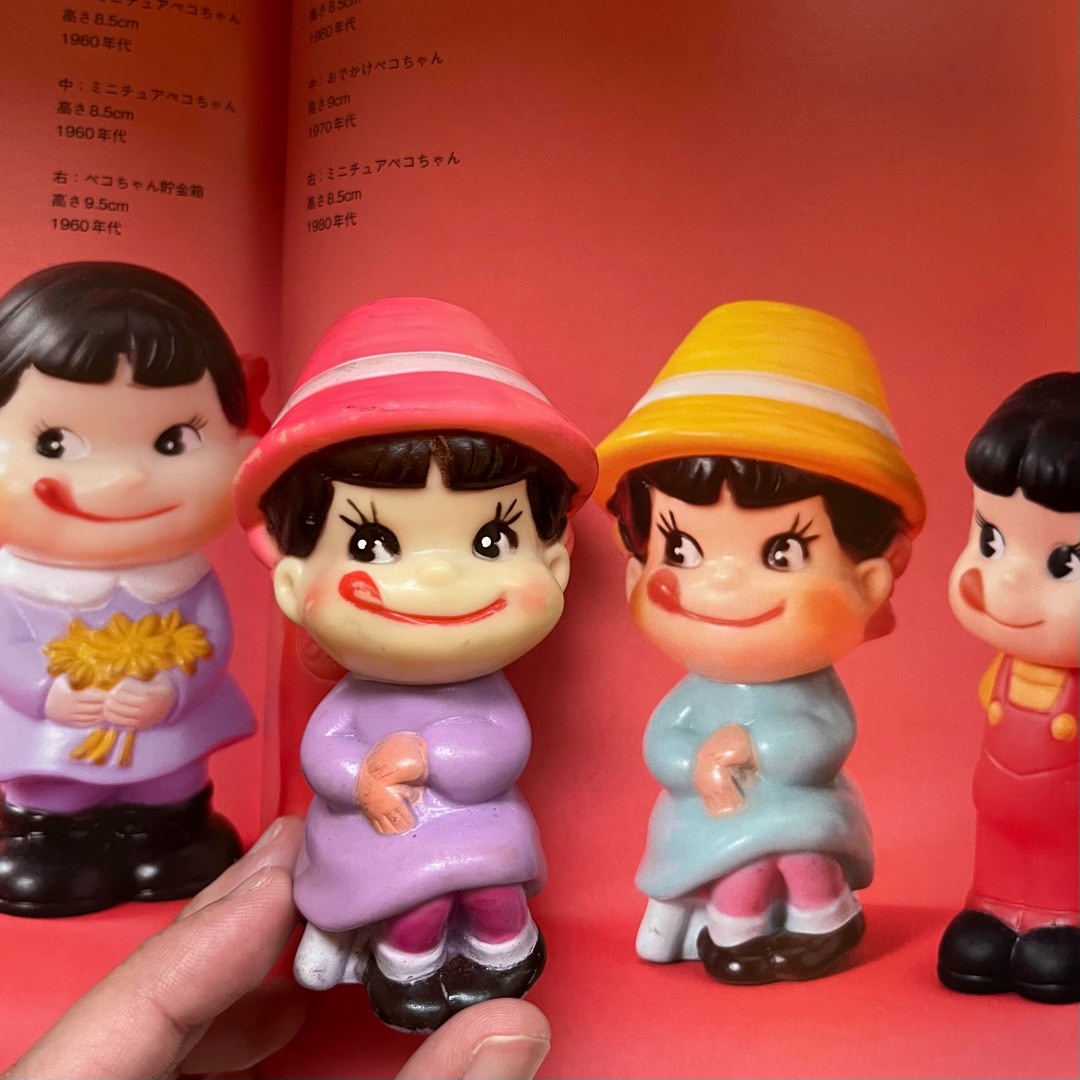 Boîte Vintage Fujiya Peko-chan En étain - Rétro Showa - Pour Accessoires Ou Canette