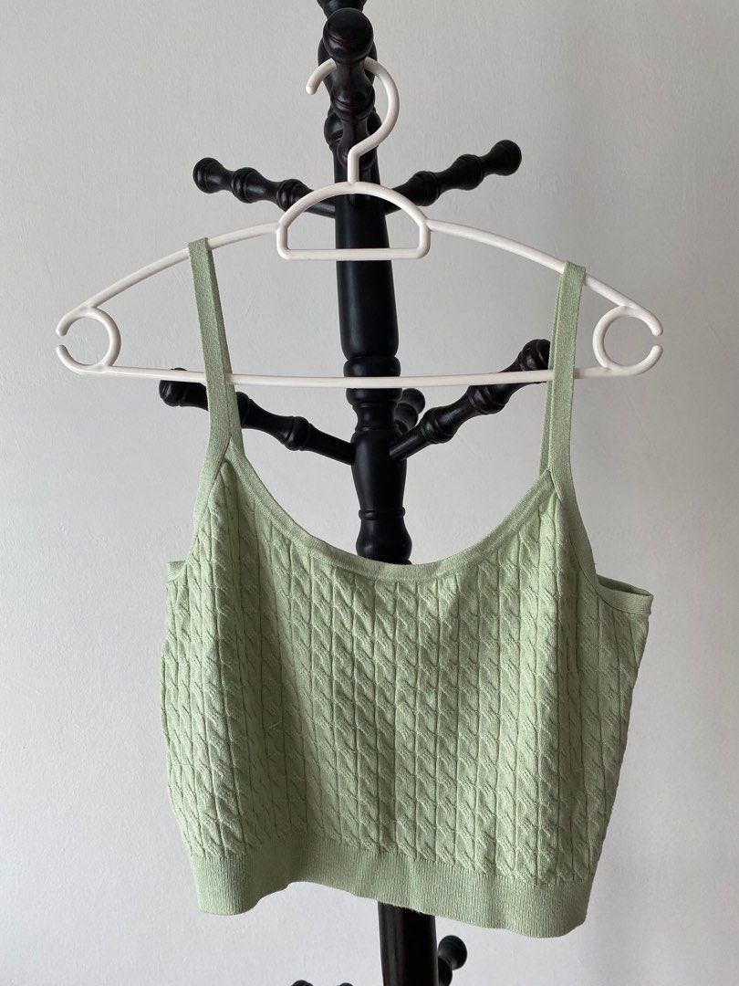 Sage Green Knit Cardi Top