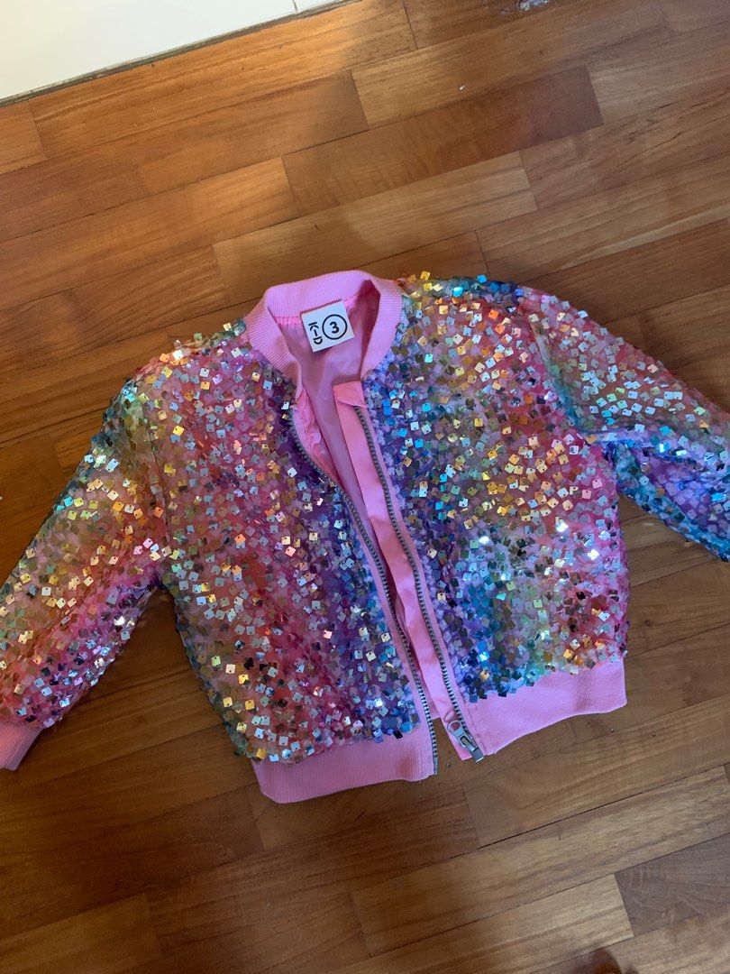 Girls top sparkly jacket