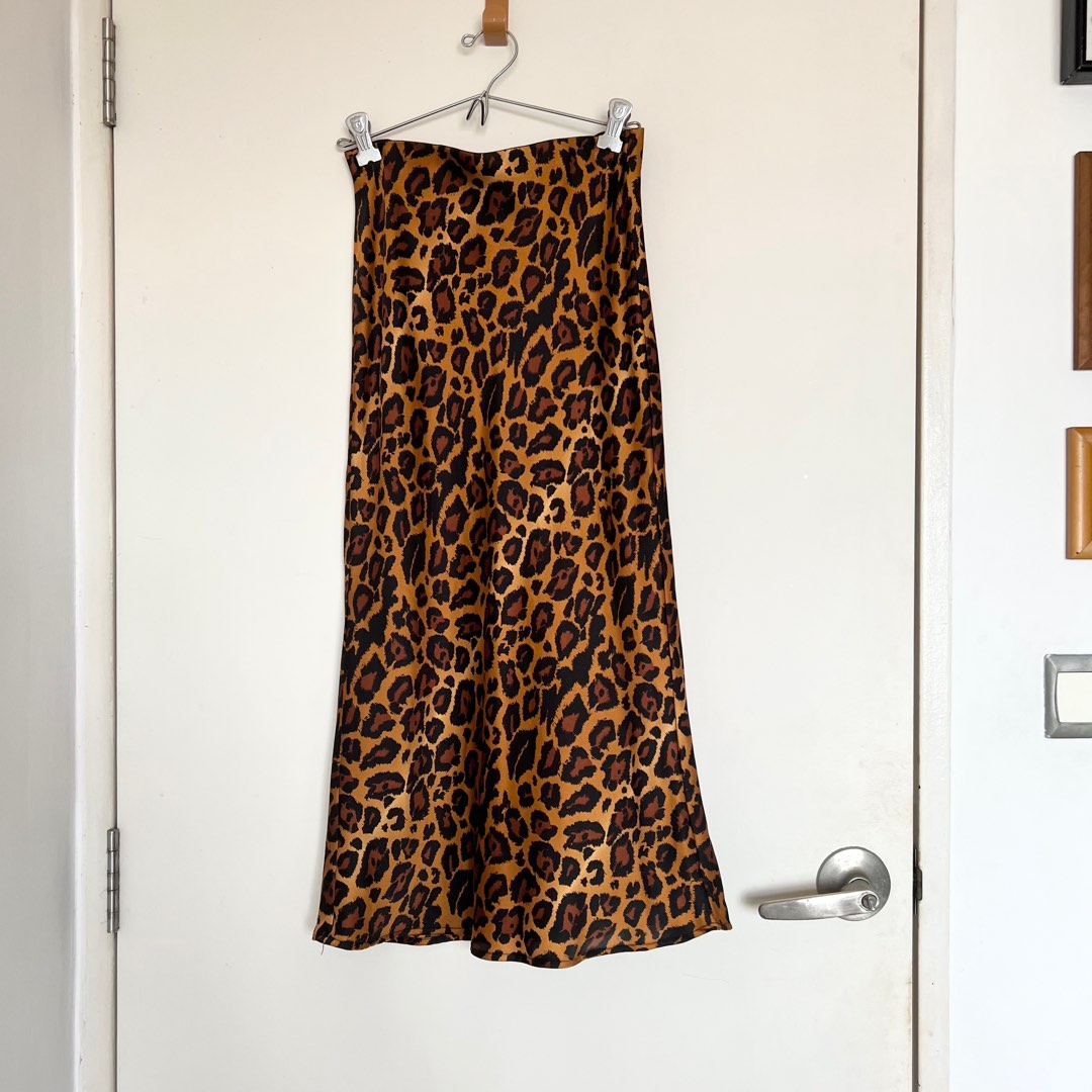 Leopard print midi skirt glassons sales
