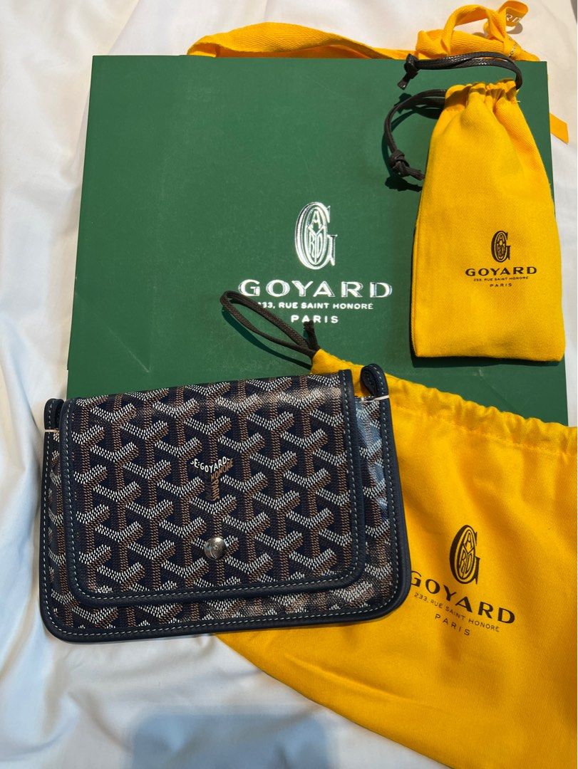 GOYARD Plumet Shoulder Bag Pochette Wallet Navy 68616