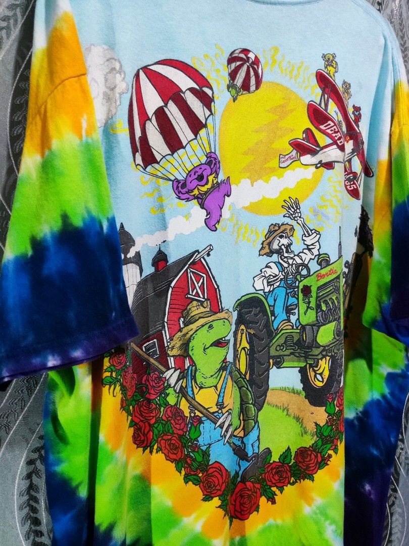 Bi-Plane Bears Tie Dye Grateful Dead Shirt 