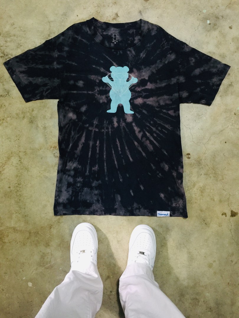 grizzly griptape x diamond supply, Men's Fashion, Tops & Sets, Tshirts