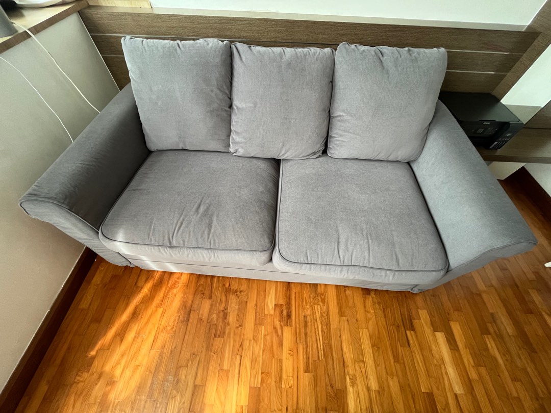 GRONLID 2seat sofa bed, medium grey, Furniture & Home Living