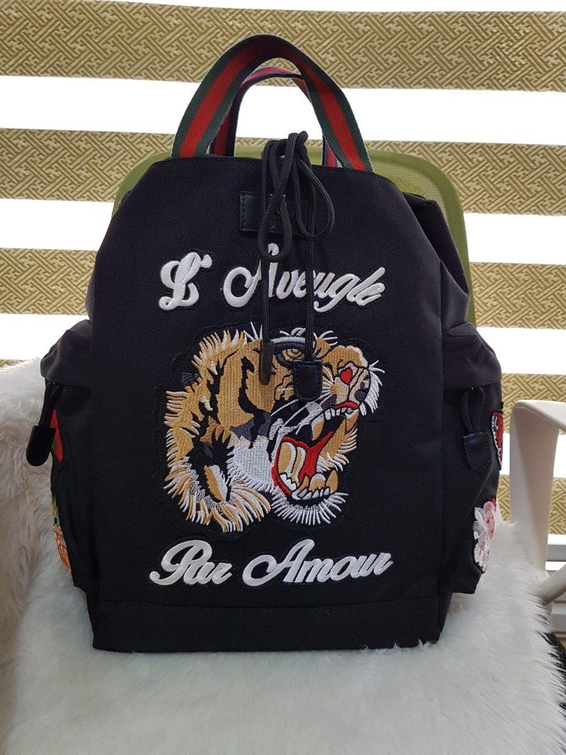 Gucci backpack cheap with lion