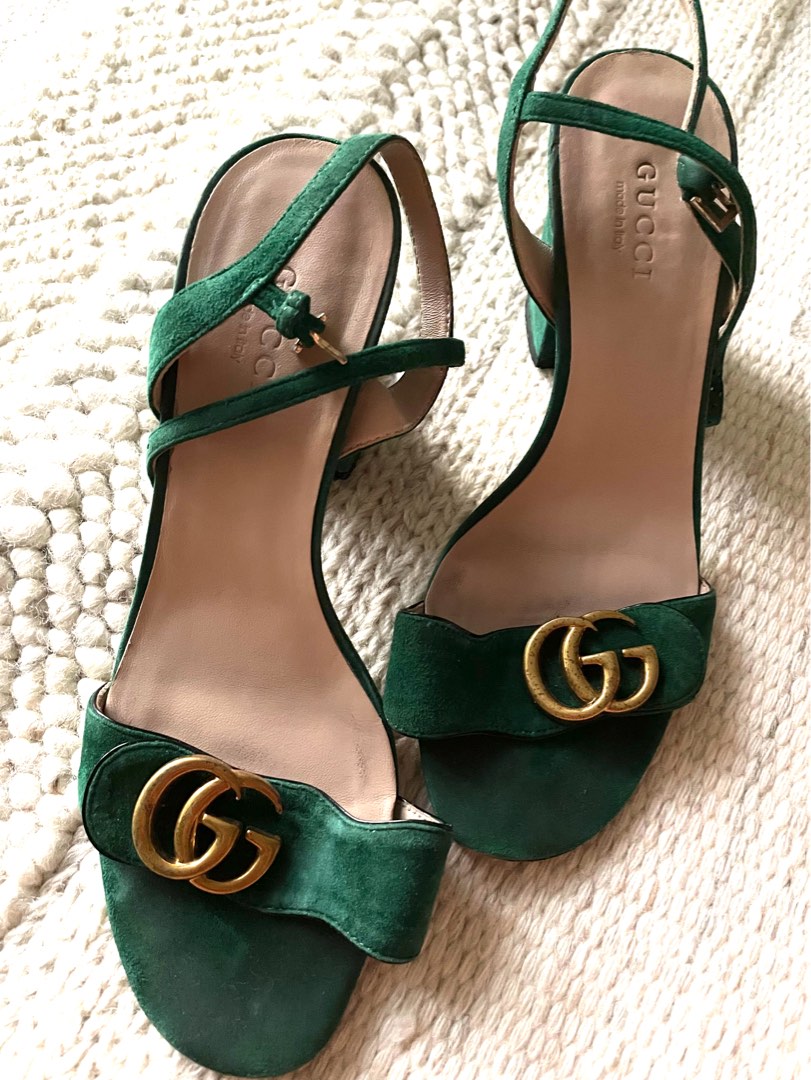 Gucci marmont block heel sandal outlet