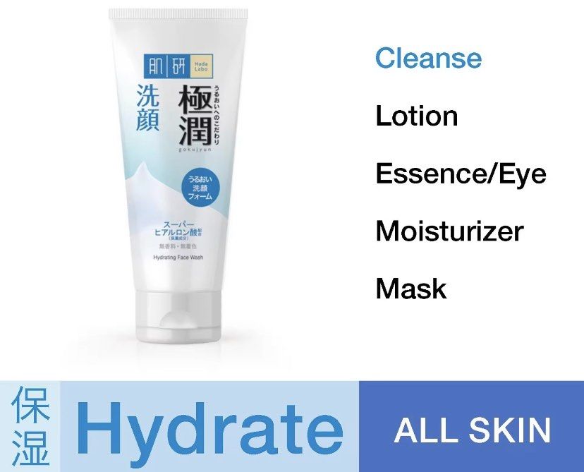 HADA LABO Hydrating Face Wash (Hydrating Wash with Hyaluronic Acid