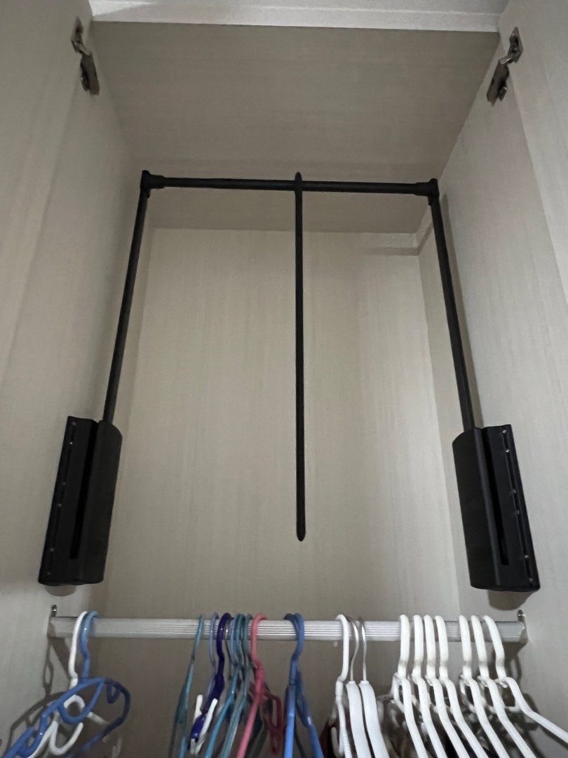 Hafele wardrobe lift, pull down hanging rod,, Furniture & Home Living