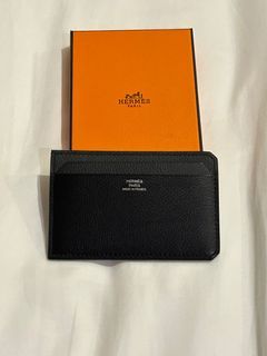 Hermes City 8CC Card Holder Etoupe Evercolor Leather in 2023