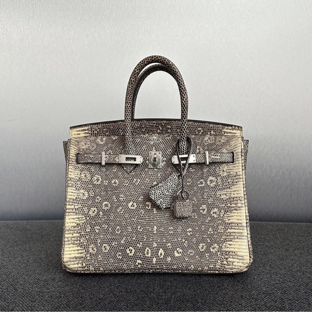 Hermès Birkin 25 Bag Ombre Lizard PHW