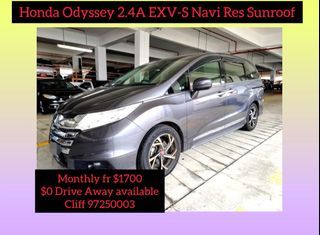 Honda Odyssey 2.4A EXV-S Navi Res Sunroof Auto