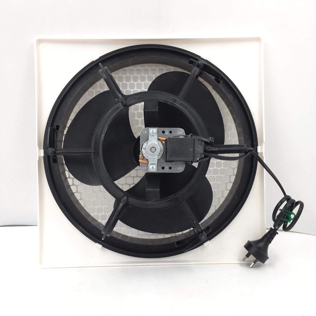HPM 250mm Ceiling Exhaust Fan (Square White), Furniture & Home Living