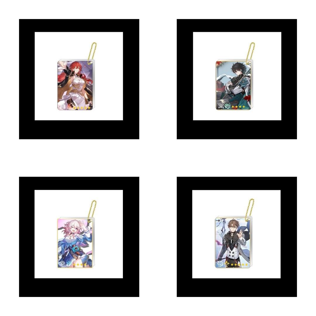 [HSR] Lightcone Style Character Acrylic Keychains (Pre-Order) Honkai