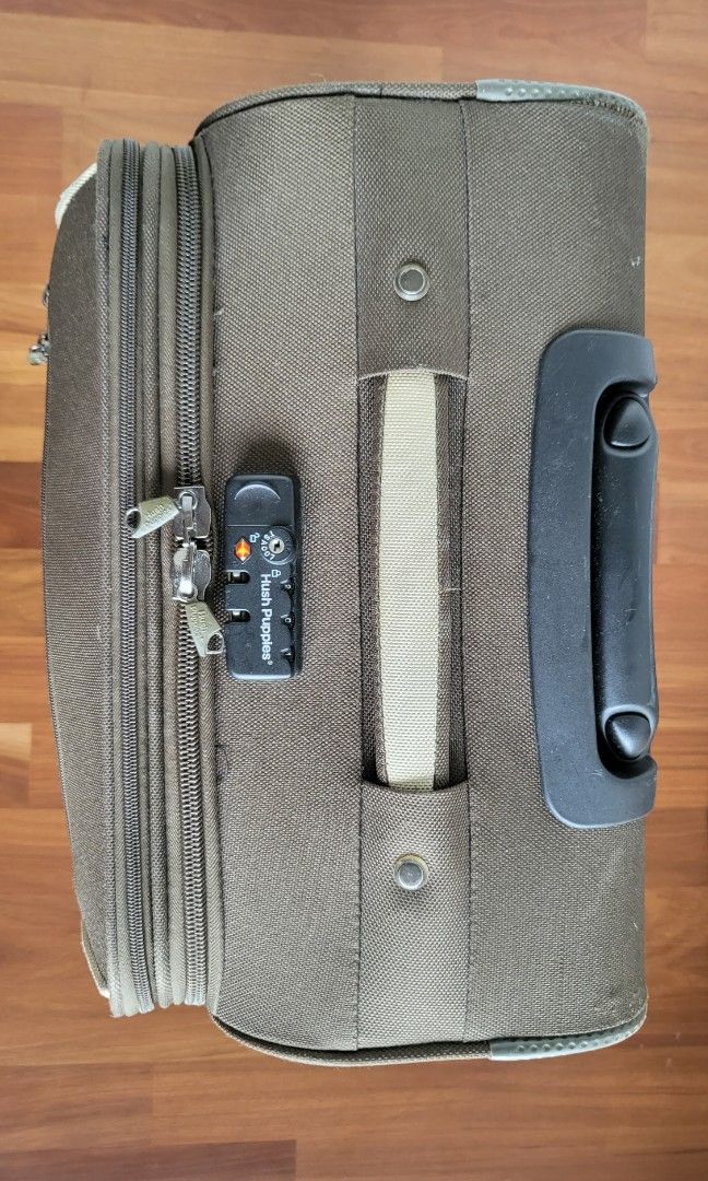 Hush Puppies Luggage medium canvas with expandable zip, Hobbies & Toys