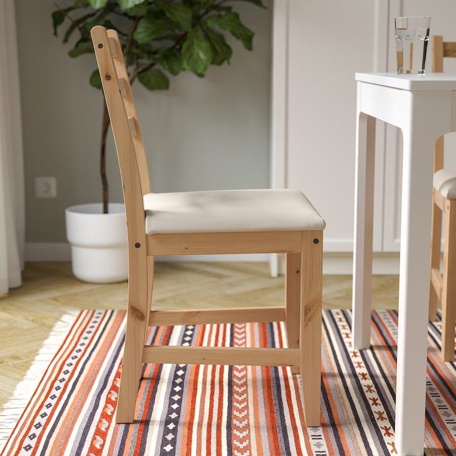 IKEA LERHAMN Chair, Furniture & Home Living, Furniture, Chairs on Carousell