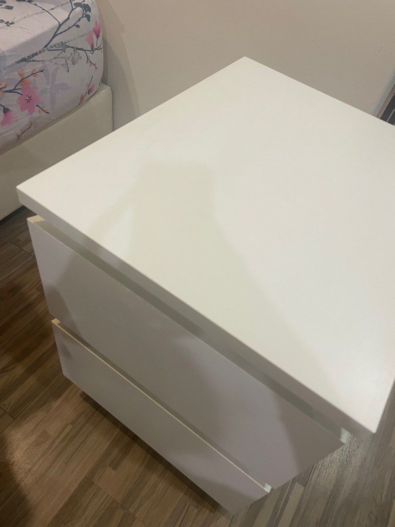 IKEA Malm Side Table, Furniture & Home Living, Furniture, Shelves