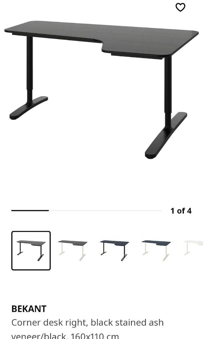 IKEA office desk, Furniture & Home Living, Furniture, Tables & Sets on