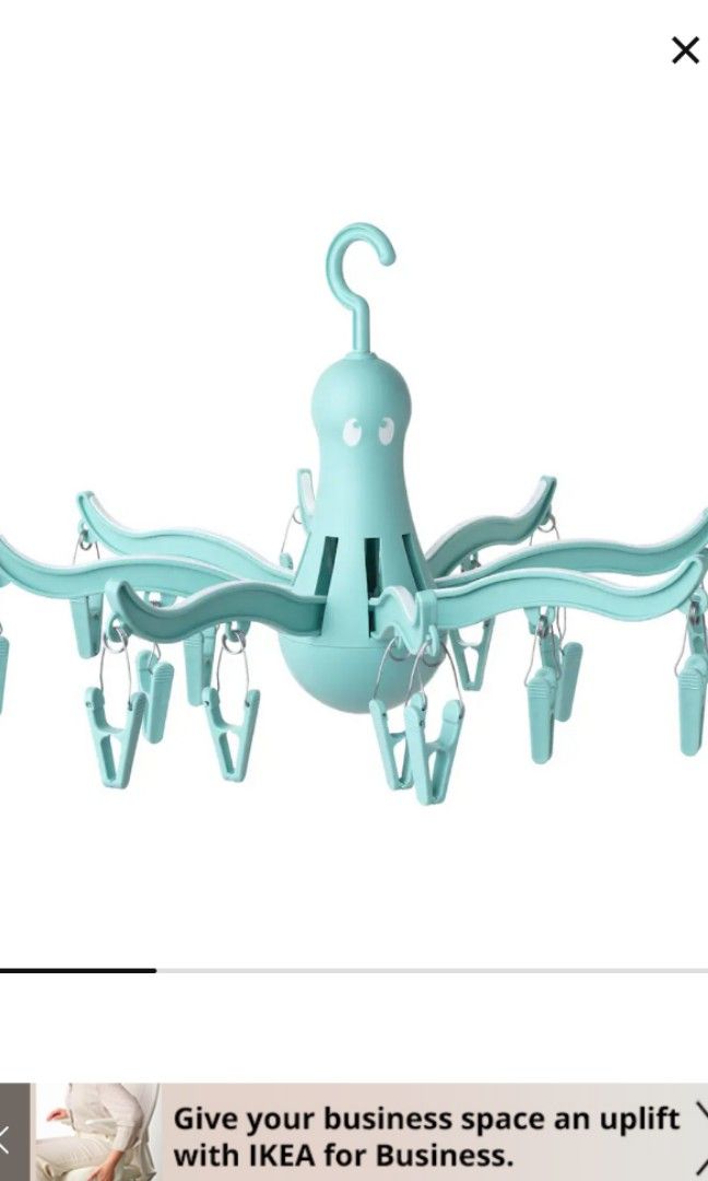 Ikea Pressa Octopus Drying Dryer Clothes Pegs, Furniture & Home Living, Home Improvement