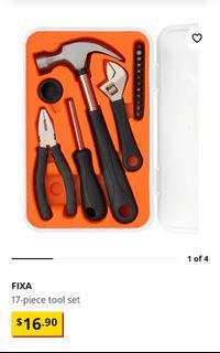 Ikea Virgil Abloh IKEA MARKERAD 17 piece tool set kit hammer