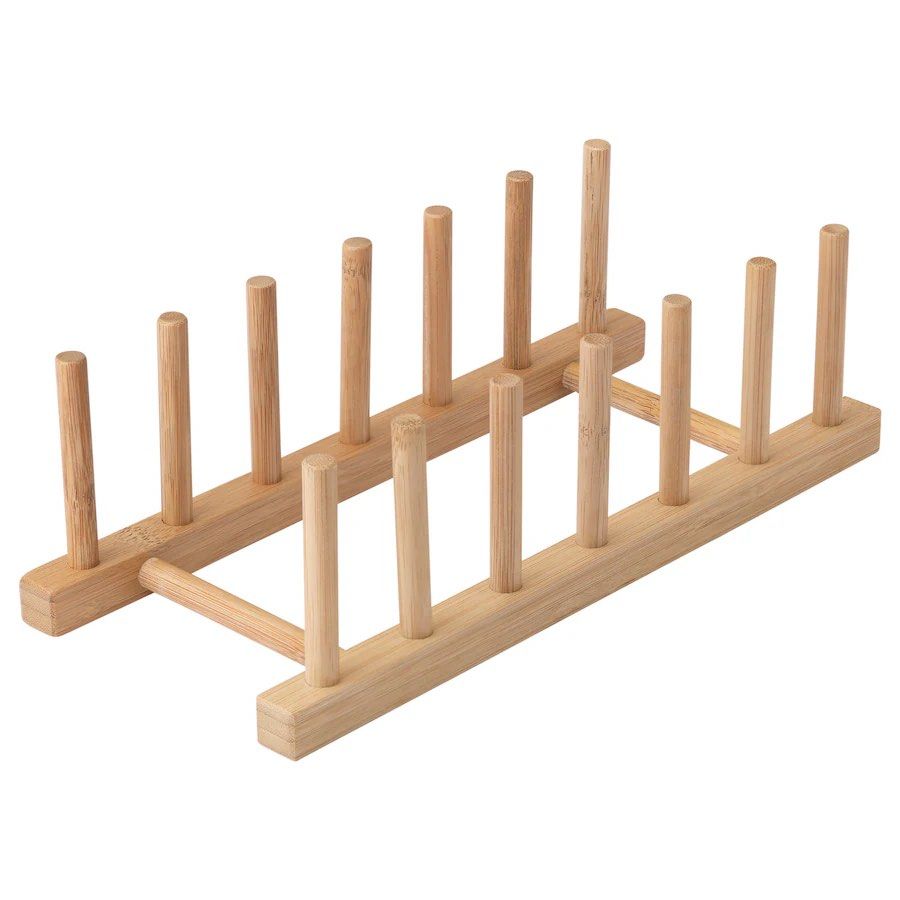 Ikea Wooden Plate Organizer (Category: Other Kitchenware & Tableware) located in Makati City. Submitted by linya.ph (Listing ID 1230656950, Image 1). Description: Dimension on the photo Brand new.