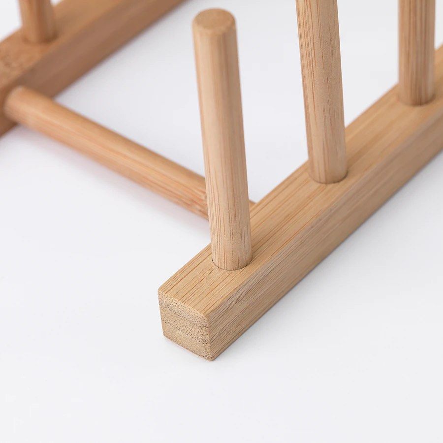 Ikea Wooden Plate Organizer (Category: Other Kitchenware & Tableware) located in Makati City. Submitted by linya.ph (Listing ID 1230656950, Image 2). Description: Dimension on the photo Brand new.