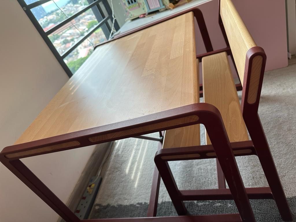 IKEA YPPERLIG Children Table and Bench, Furniture & Home Living