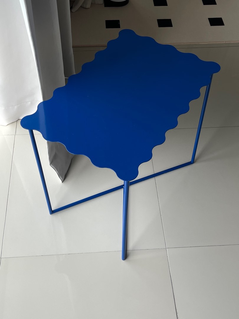 Ins blue metal side table, Furniture & Home Living, Furniture, Tables