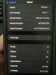 iPhone XS Max, Space Grey, 64GB