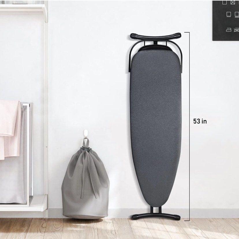 Ironing Board with Retractable Iron Rest, Metal Mesh Top Iron Board