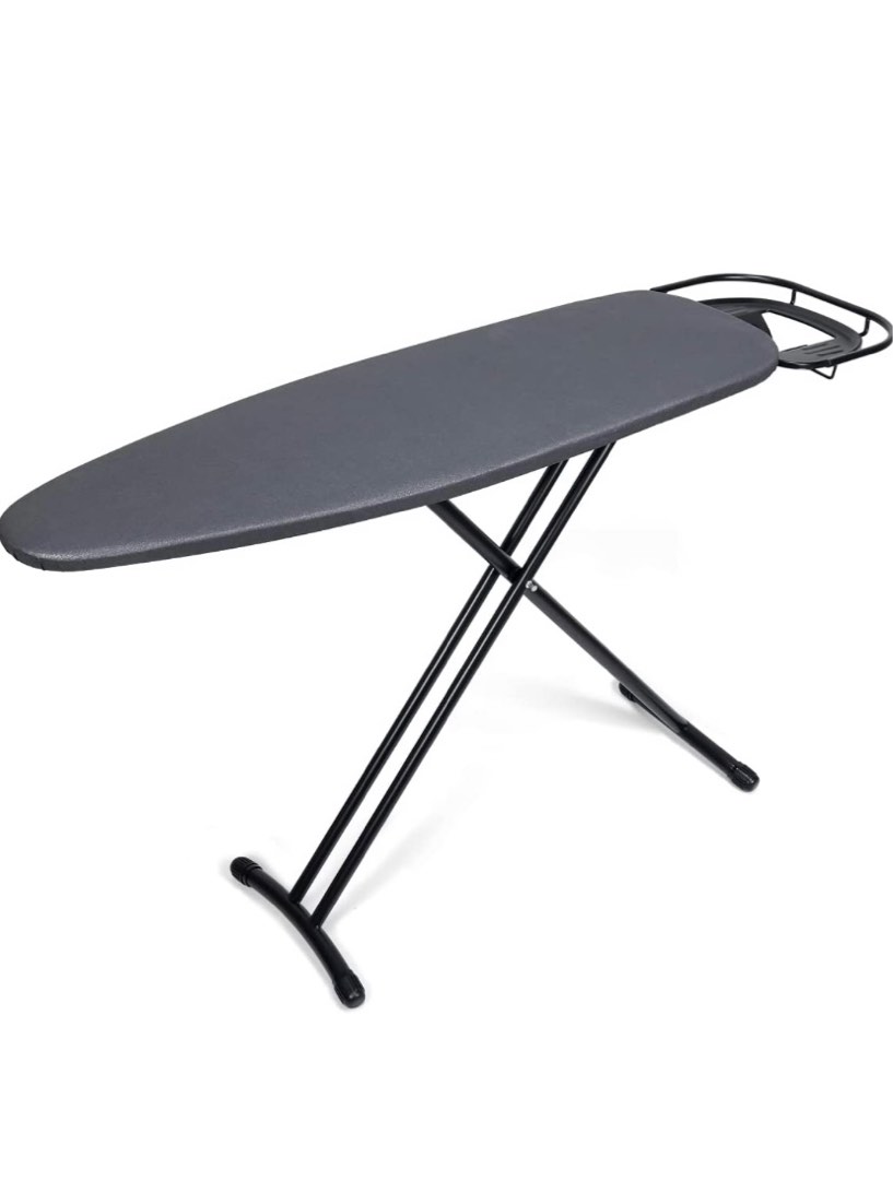 Ironing Board with Retractable Iron Rest, Metal Mesh Top Iron Board