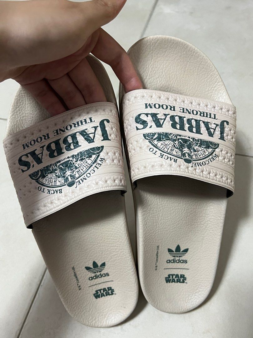 Jabba's Throne Room Adilette Slides, Women's Fashion, Footwear, Flipflops  and Slides on Carousell