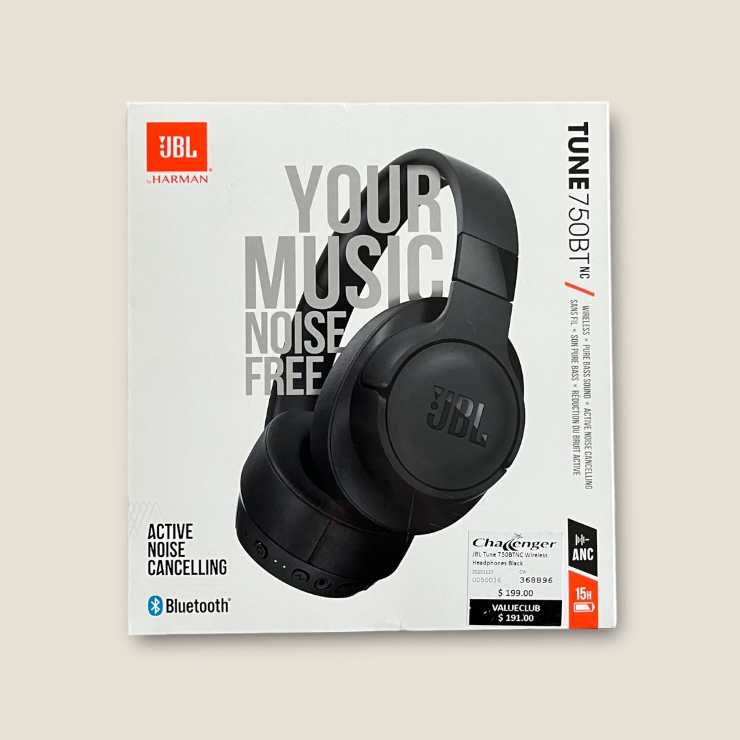 JBL TUNE 750 BTNC Wireless Headphones, Audio, Headphones & Headsets on ...