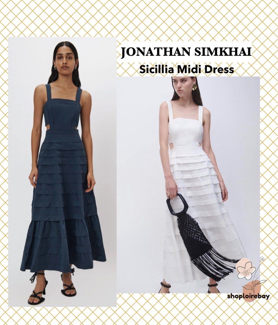 Jonathan simkhai sale navy dress