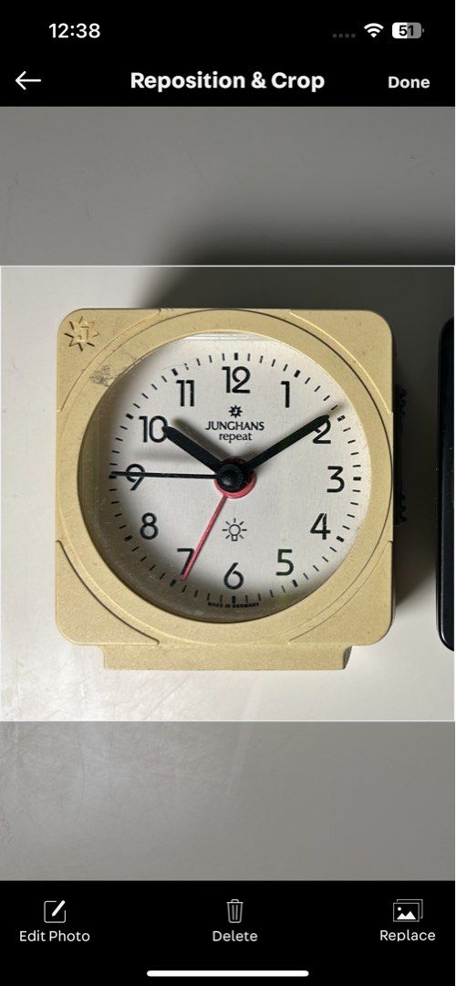 Junghans repeat travel clock (Category: Clocks) located in Davao. Submitted by out.with.the.old (Listing ID 1230715509, Image 3). Description: Condition 7/10 K for GS.