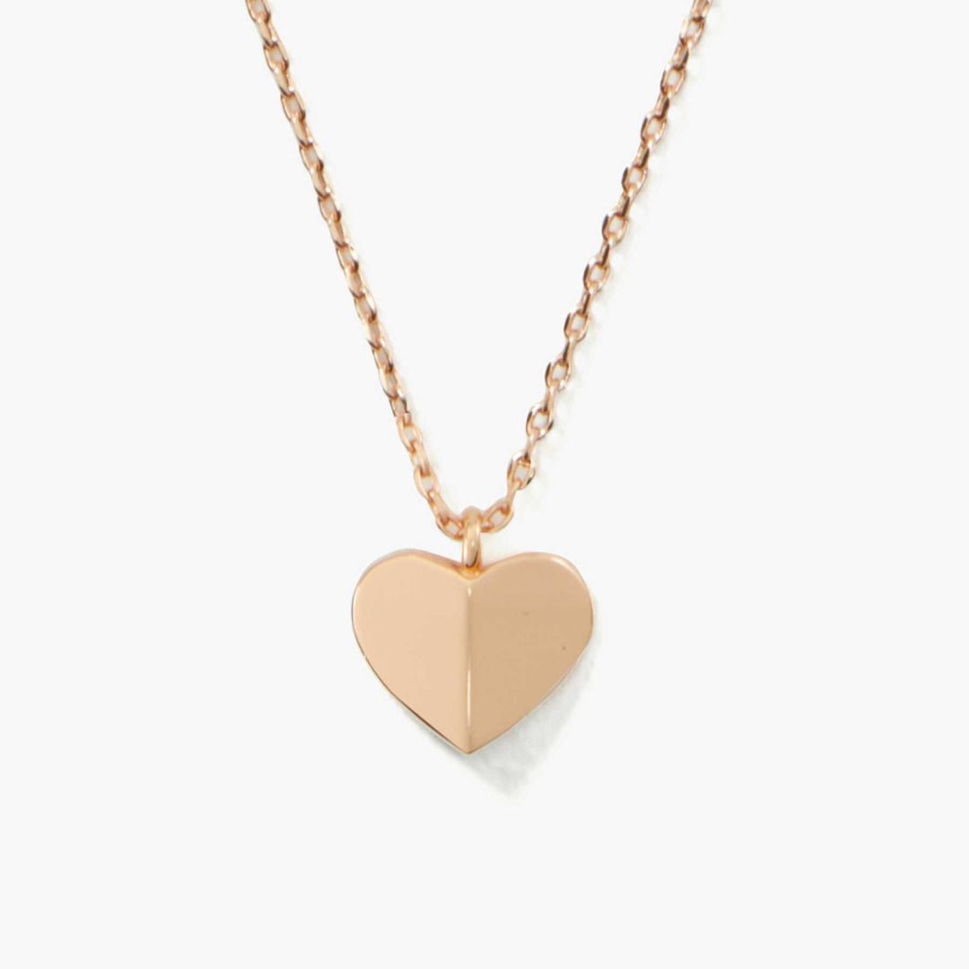 Kate spade rose gold heart necklace discount