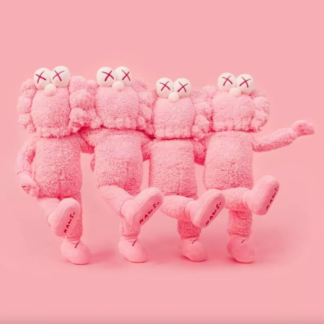 Kaws pink toy sale