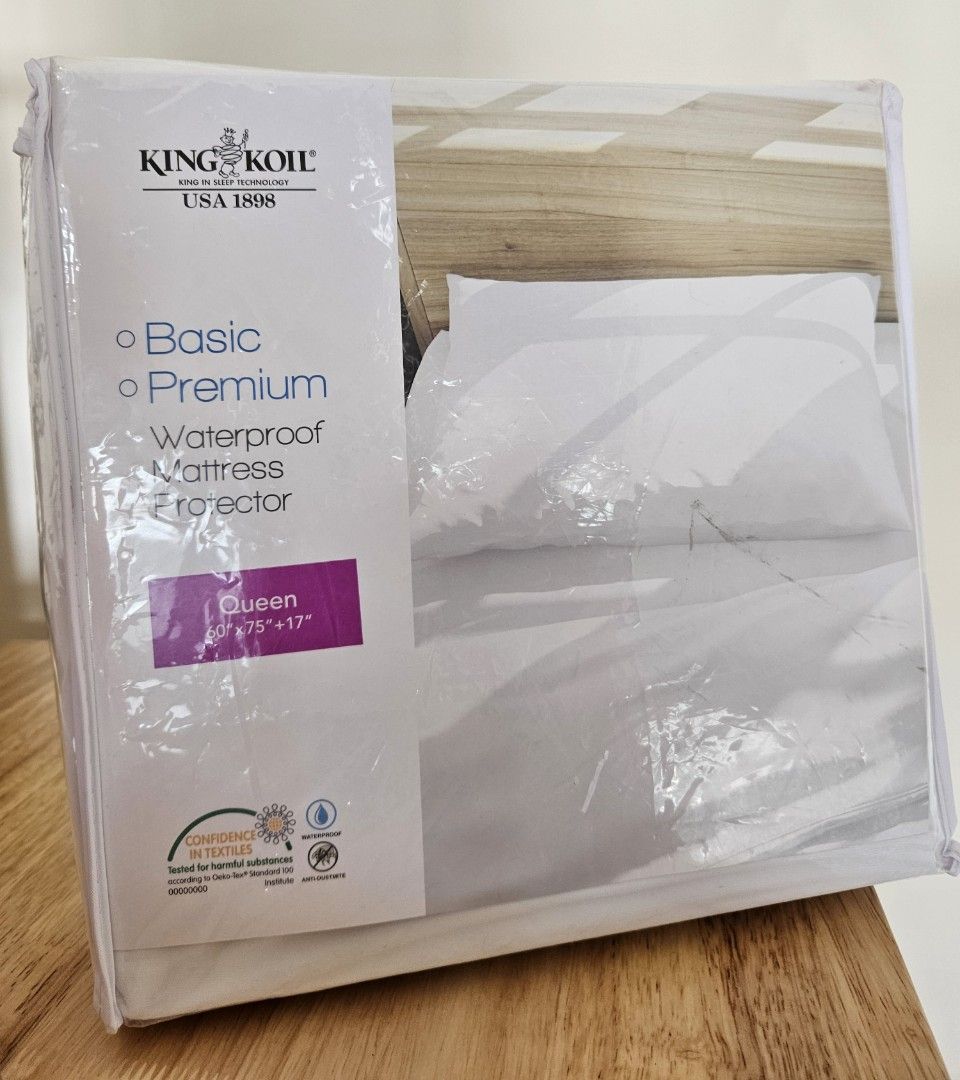 King Koil Waterproof Mattress Protector Queen, Furniture & Home Living