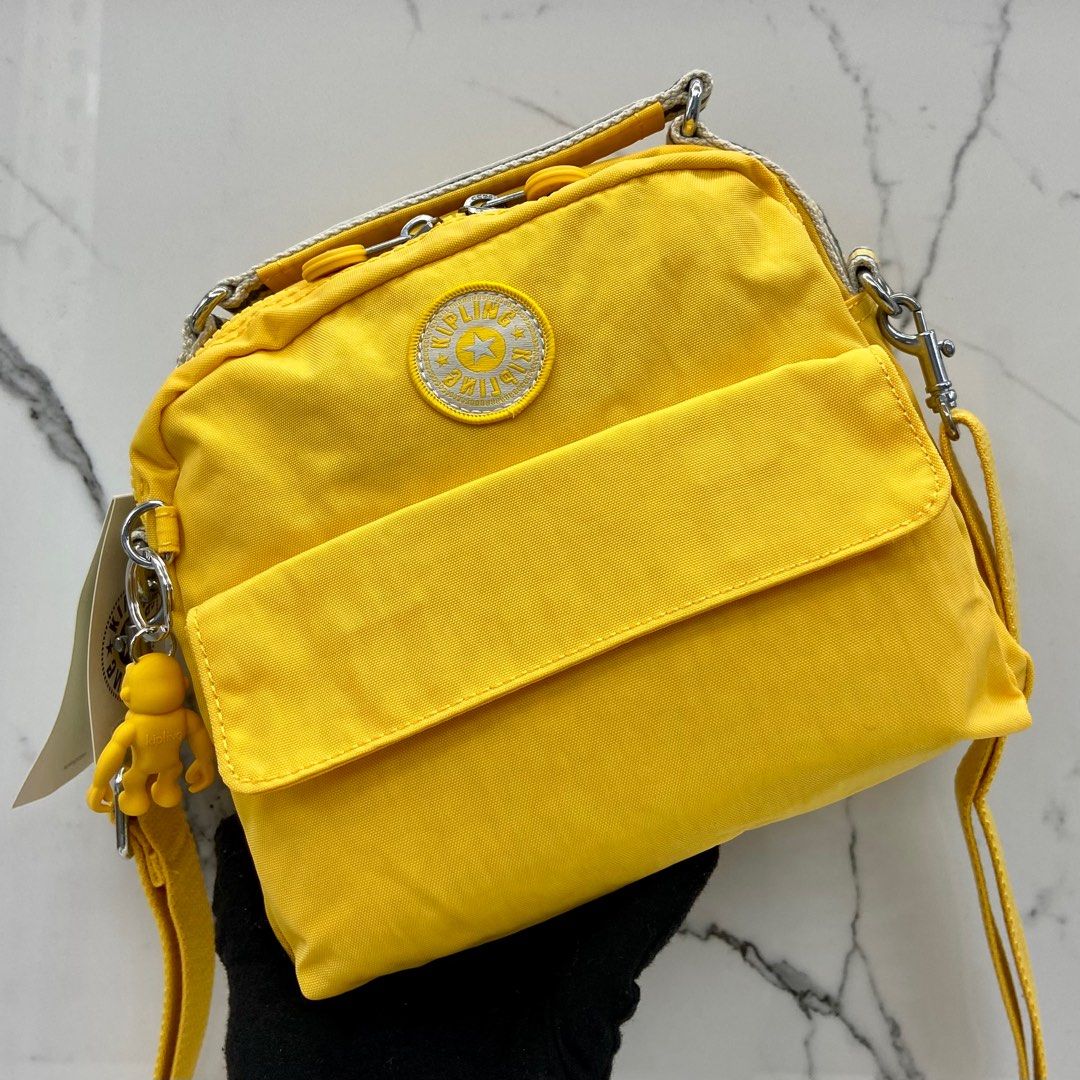 KIPLING YELLOW POLYESTER 3 WAY BACKPACK 237013288