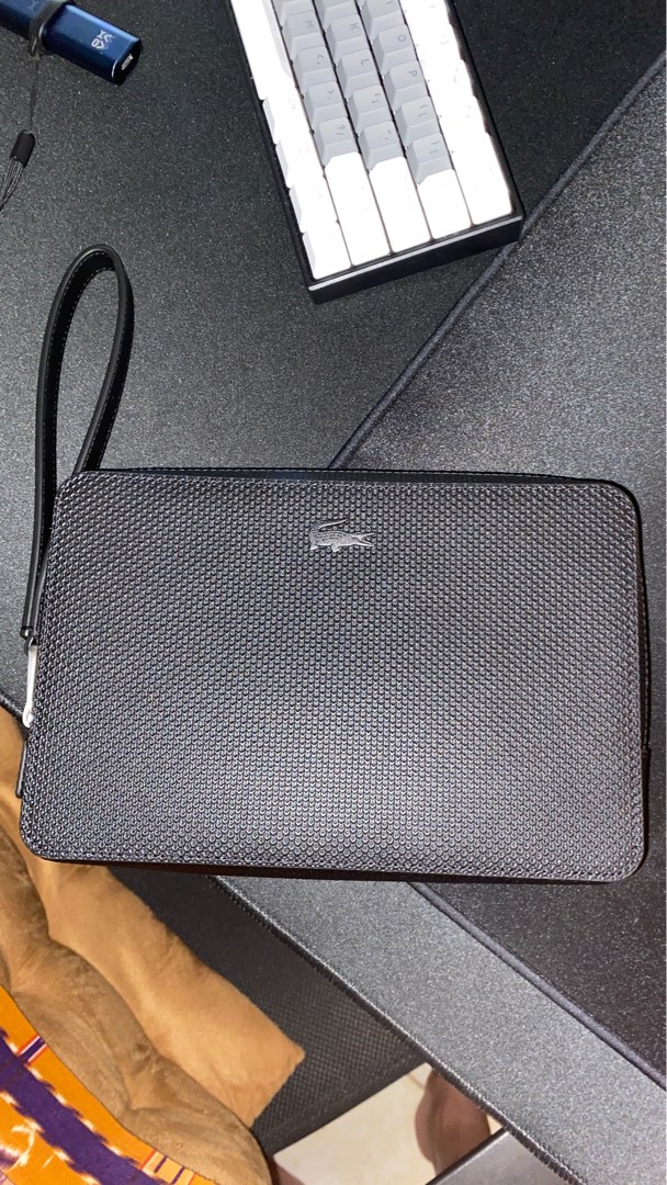 Lacoste clutch shop bag mens