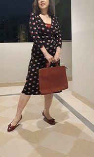 Laura Ashley dress with cinched waist, size S